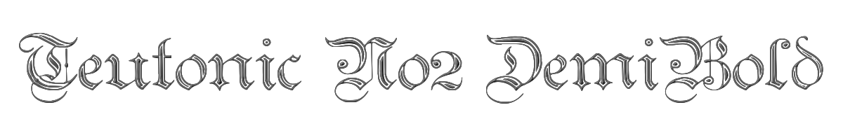 Teutonic No2 DemiBold 