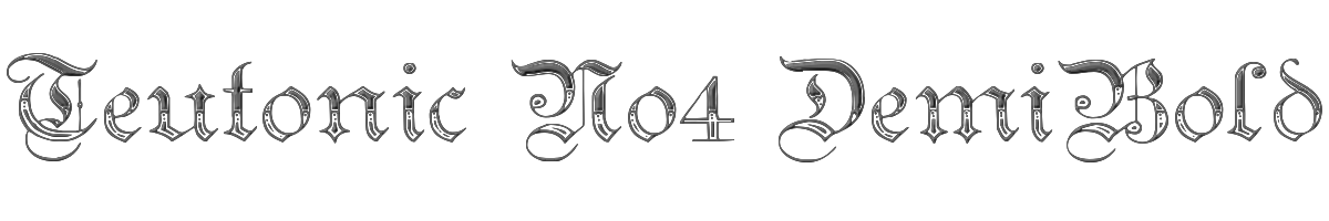 Teutonic No4 DemiBold 