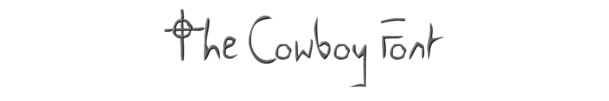 The Cowboy Font 