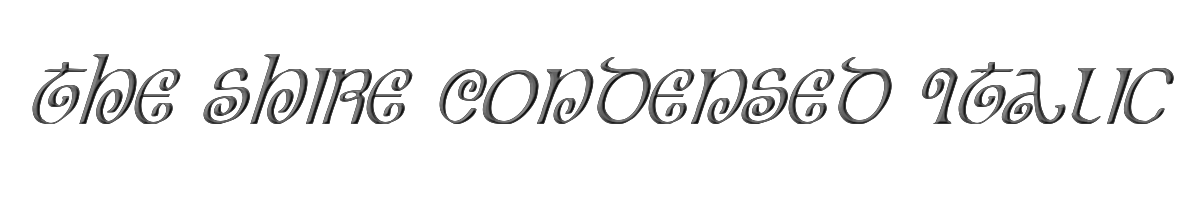 The Shire Condensed Italic 