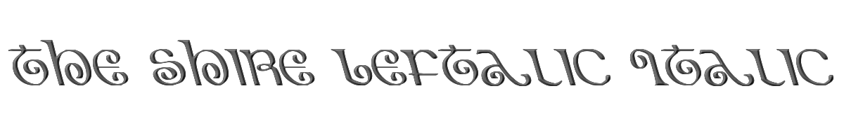The Shire Leftalic Italic 