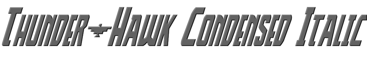Thunder-Hawk Condensed Italic 
