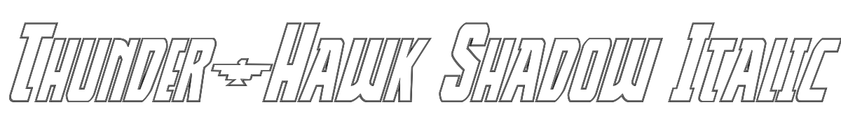 Thunder-Hawk Shadow Italic 