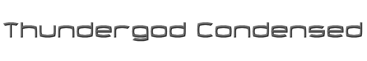 Thundergod Condensed 