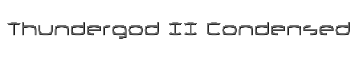Thundergod II Condensed 
