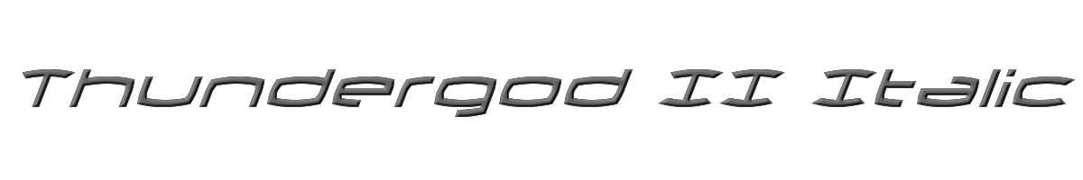 Thundergod II Italic 