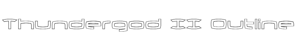 Thundergod II Outline 