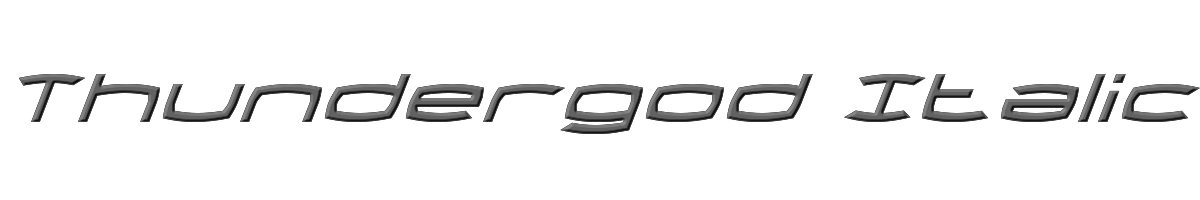 Thundergod Italic 