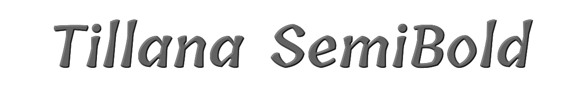 Tillana SemiBold 