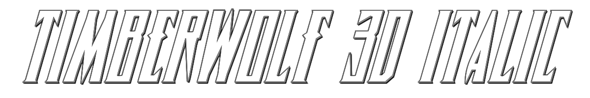 Timberwolf 3D Italic 