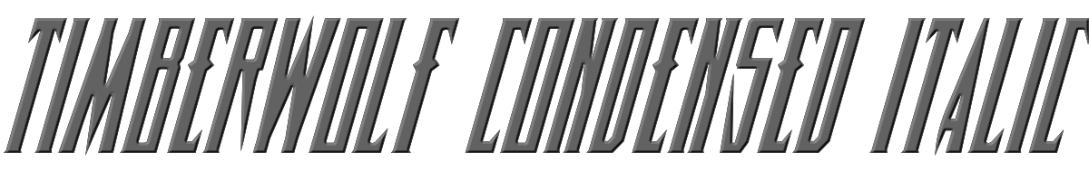 Timberwolf Condensed Italic 