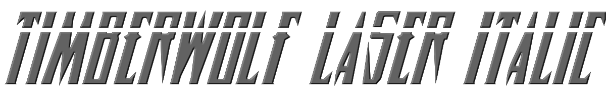 Timberwolf Laser Italic 