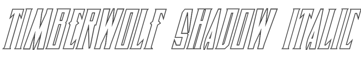 Timberwolf Shadow Italic 