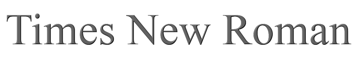 Times New Roman 