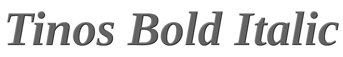 Tinos Bold Italic 