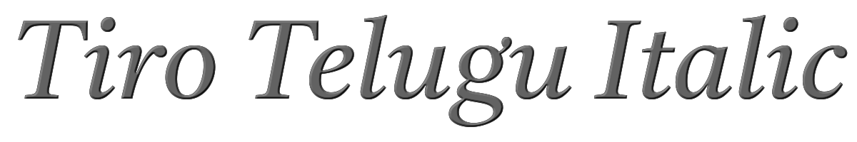 Tiro Telugu Italic 