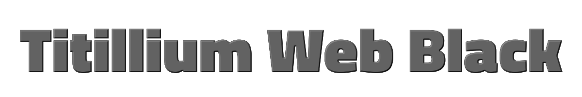 Titillium Web Black 