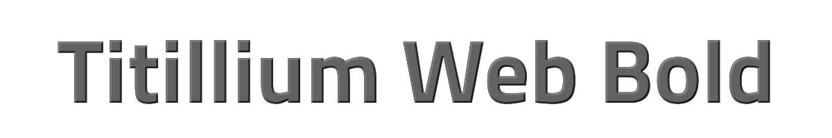 Titillium Web Bold 