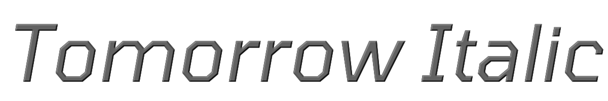 Tomorrow Italic 