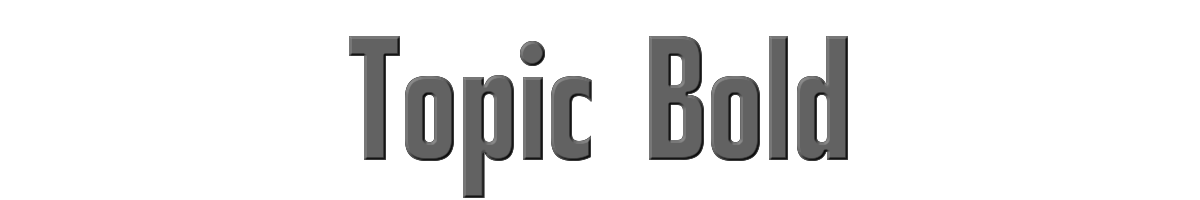 Topic Bold 