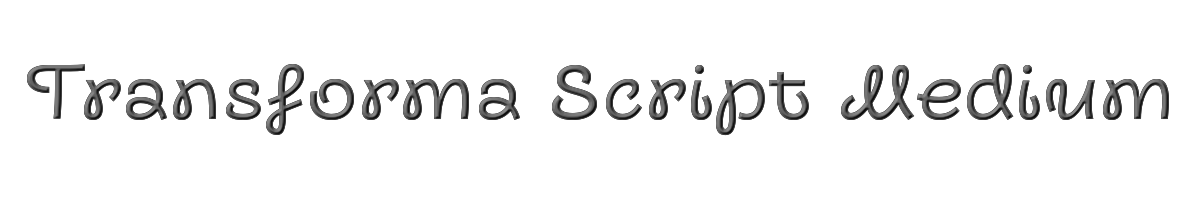 Transforma Script Medium 