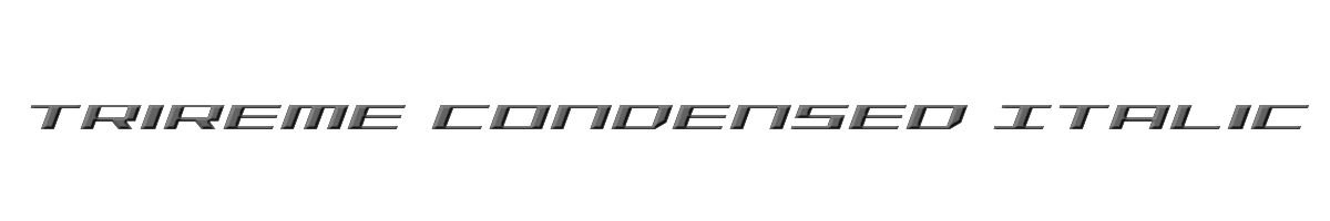 Trireme Condensed Italic 