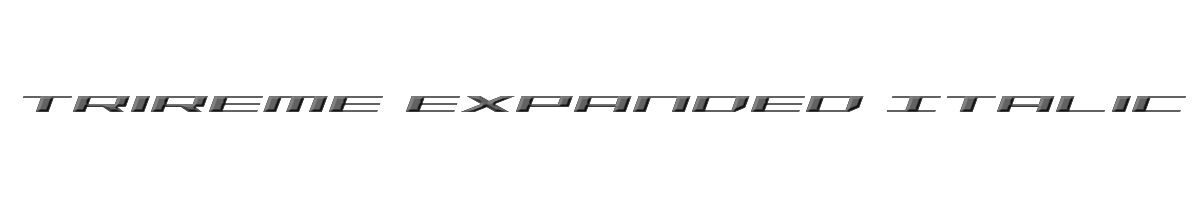 Trireme Expanded Italic 
