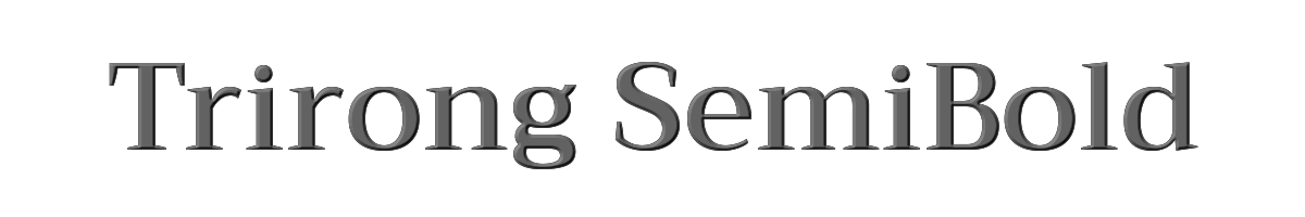 Trirong SemiBold 