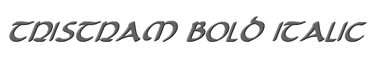 Tristram Bold Italic 
