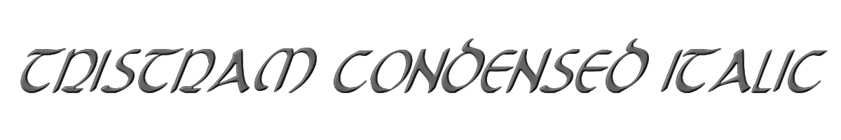 Tristram Condensed Italic 