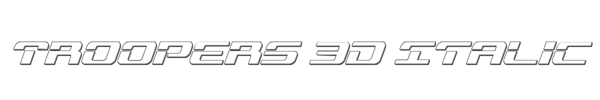 Troopers 3D Italic 