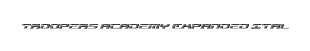 Troopers Academy Expanded Italic 