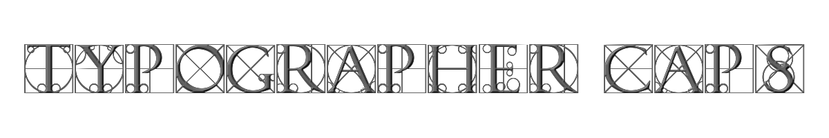 Typographer Caps 