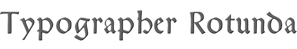 Typographer Rotunda 