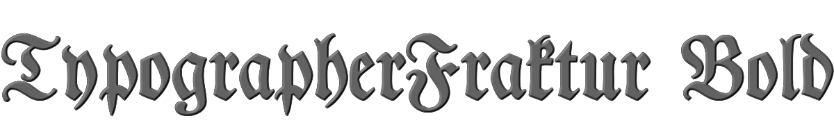 TypographerFraktur Bold 