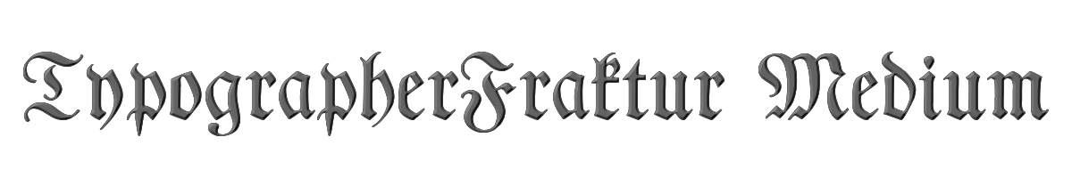 TypographerFraktur Medium 