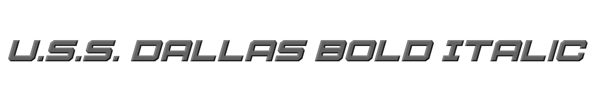 U.S.S. Dallas Bold Italic 