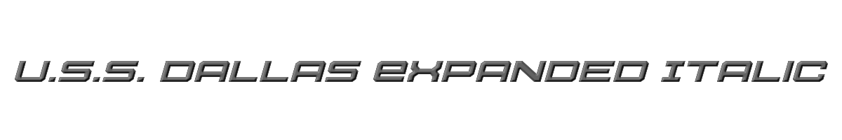 U.S.S. Dallas Expanded Italic 