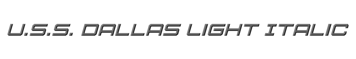 U.S.S. Dallas Light Italic 