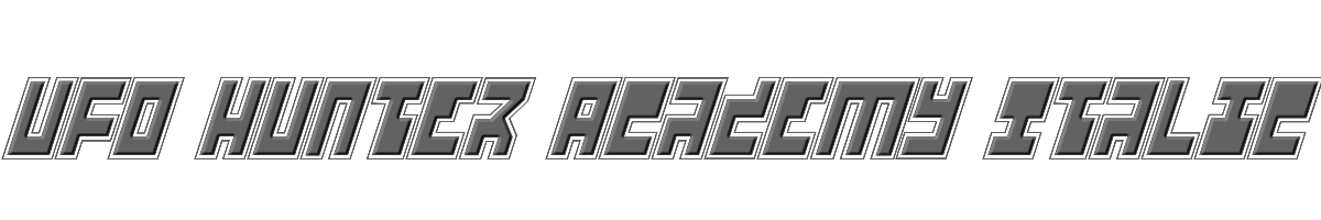 UFO Hunter Academy Italic 