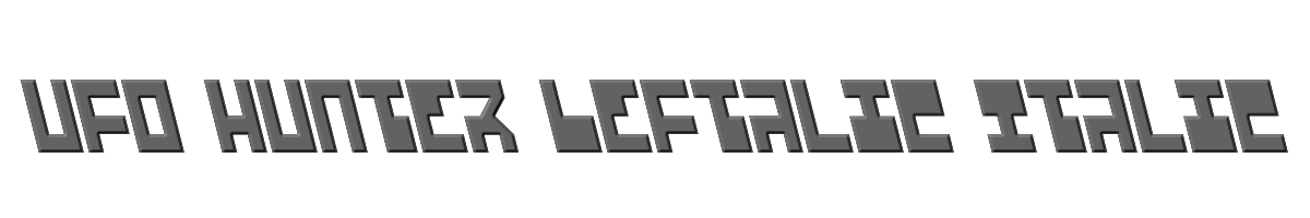 UFO Hunter Leftalic Italic 