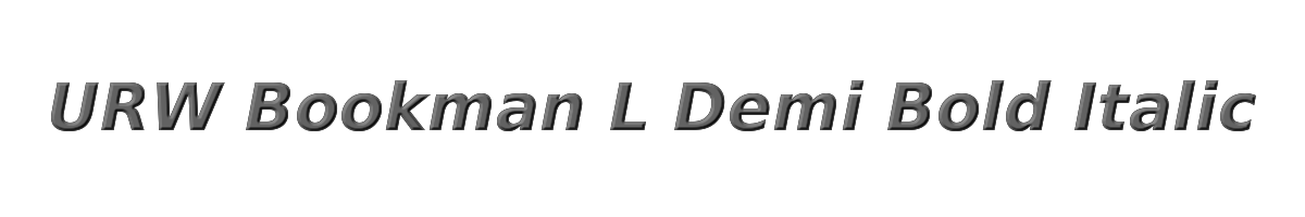 URW Bookman L Demi Bold Italic 