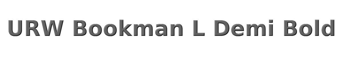 URW Bookman L Demi Bold 