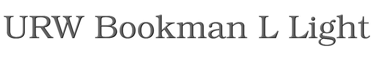 URW Bookman L Light 