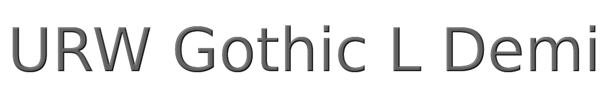 URW Gothic L Demi 