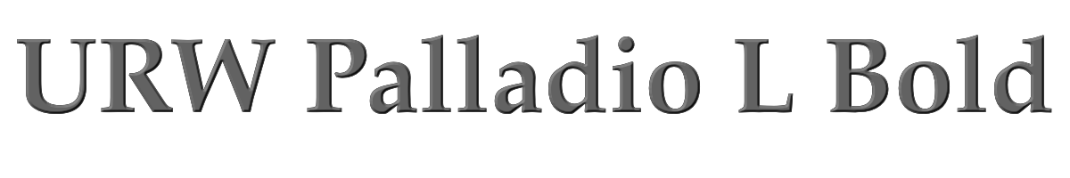 URW Palladio L Bold 