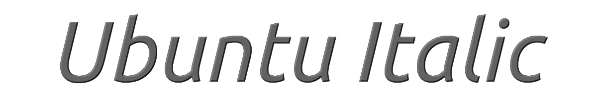 Ubuntu Italic 