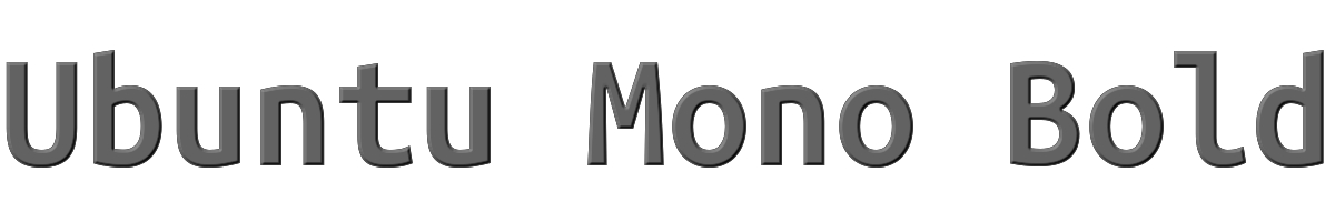 Ubuntu Mono Bold 