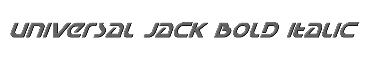 Universal Jack Bold Italic 