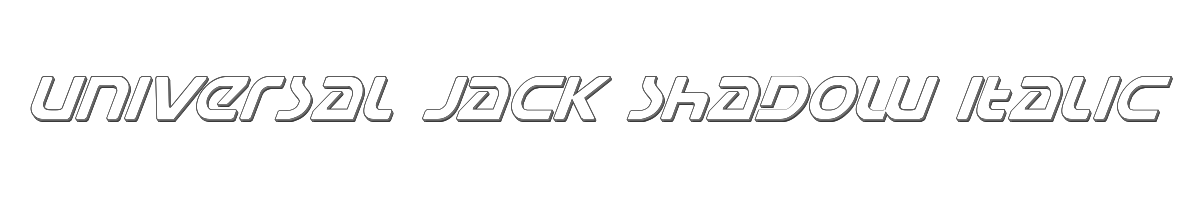 Universal Jack Shadow Italic 